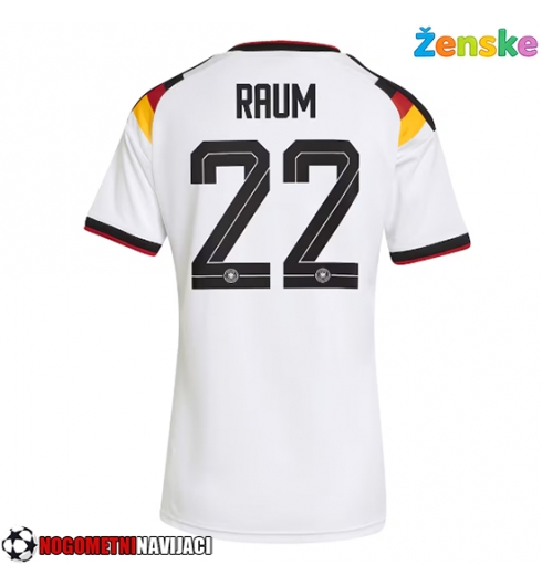 Ženske Nogometnih dresov Nemčija David Raum #22 Domači SP 2026 Kratki rokavi Ženske Nogometnih dresov Nemčija David Raum #22 Domači SP 2026 Kratki rokavi